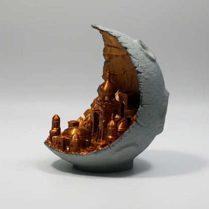 Moon Cityscape: A Celestial Masterpiece