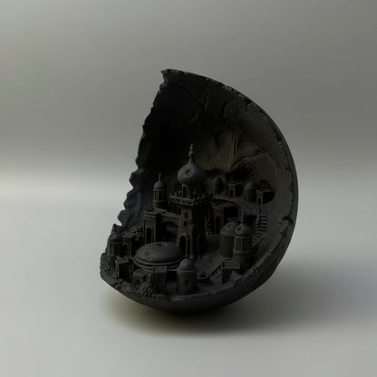 Moon Cityscape: A Celestial Masterpiece