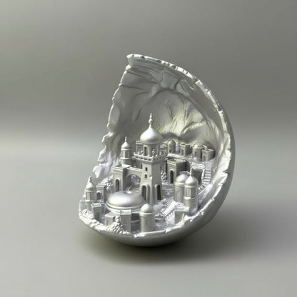 Moon Cityscape: A Celestial Masterpiece