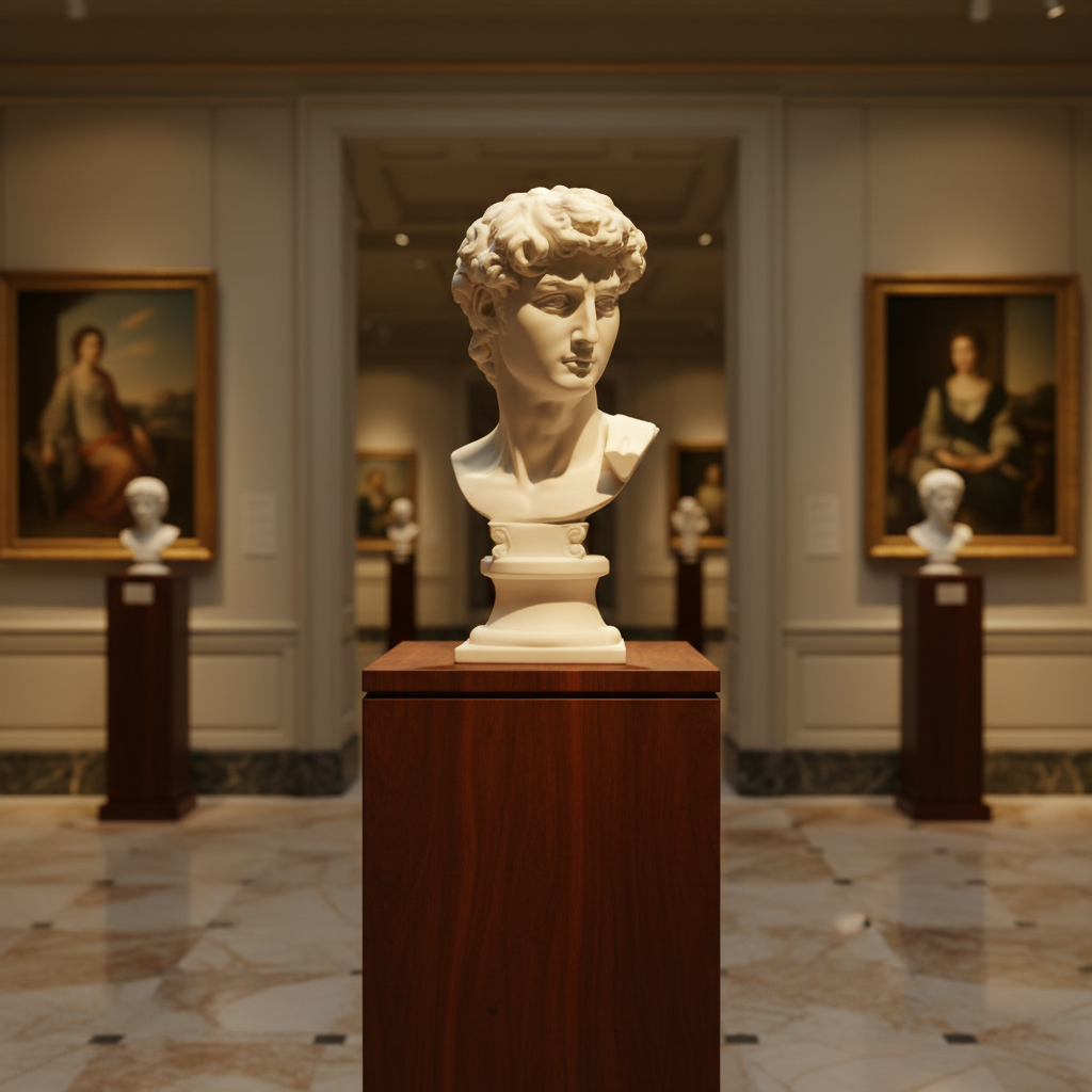 Eternal Elegance: Michelangelo's David Bust