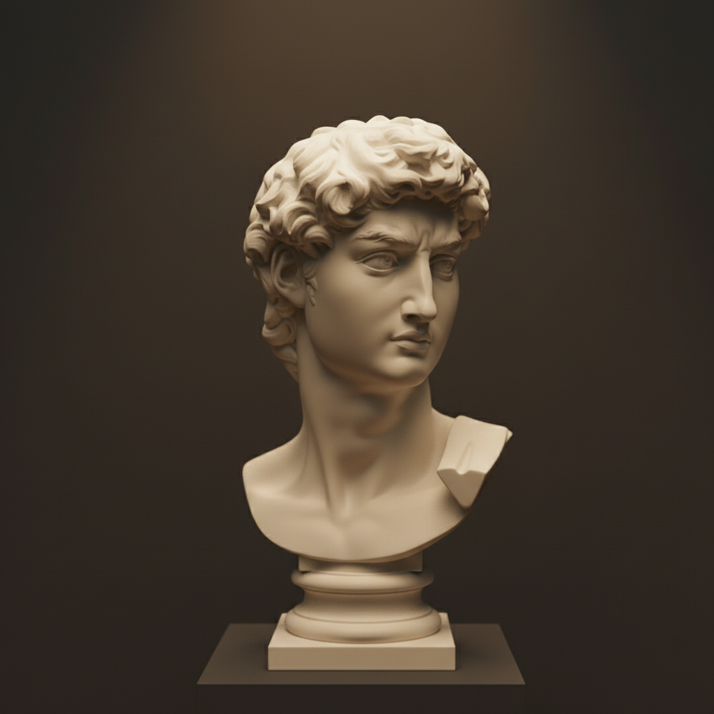 Eternal Elegance: Michelangelo's David Bust
