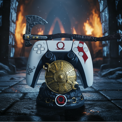 God of War "Guardian Shield with Leviathan Axe" Controller Stand