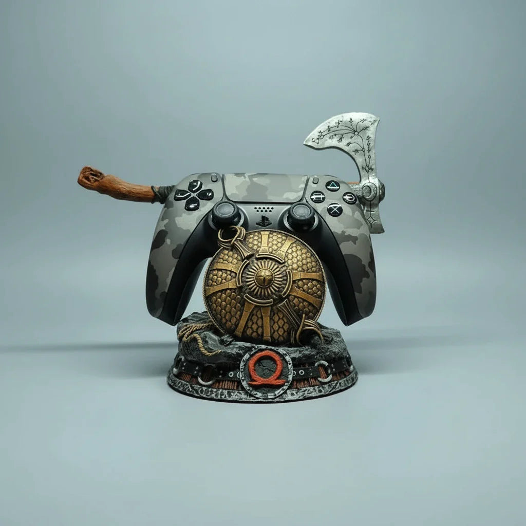 God of War "Guardian Shield with Leviathan Axe" Controller Stand